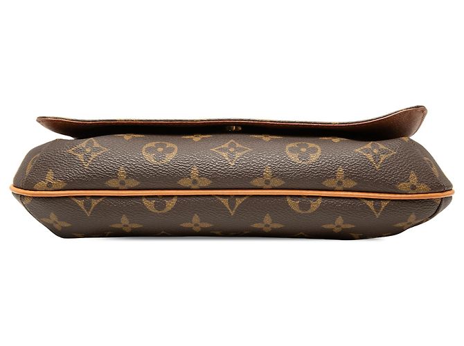 Louis Vuitton Marrone Monogram Musette Tango con Tracolla Corta - vista 3