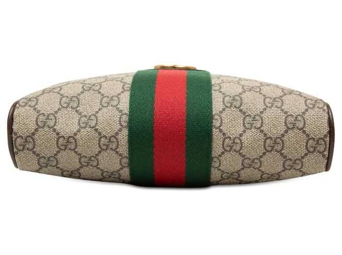 Borsa a tracolla Gucci Beige Small GG Supreme Web Ophidia - vista 3