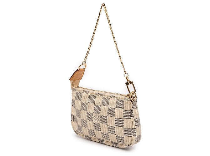 Louis Vuitton Mini Pochette Accessoires Damier Azur bianco - vista 2