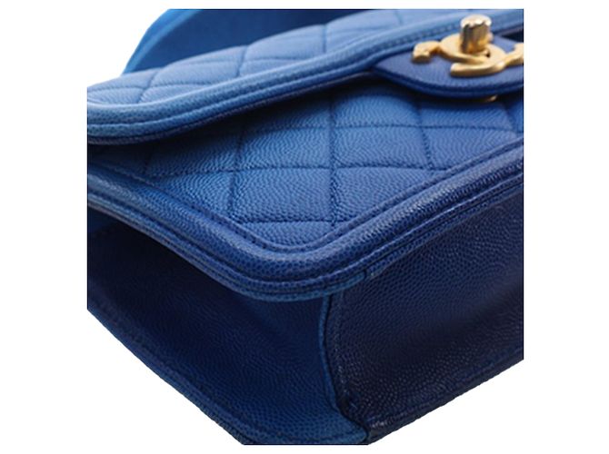 Chanel Blue Small Quilted Caviar Sunset On The Sea Flap - vista 11
