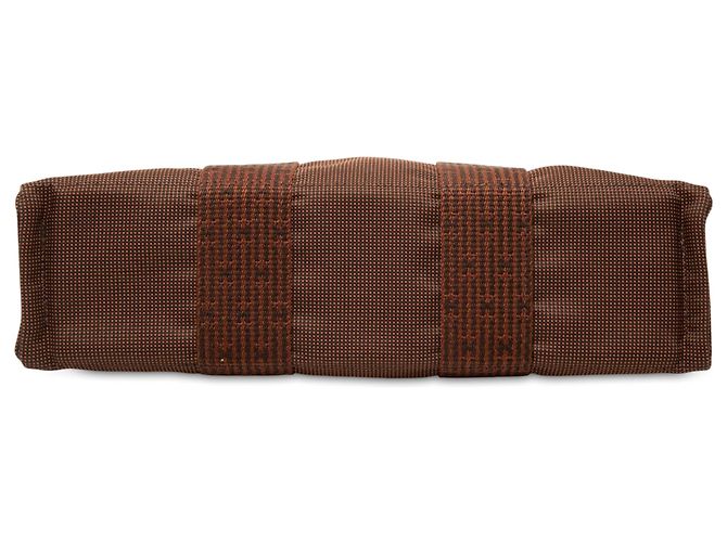 Hermès Brown Canvas Herline PM Marrone - vista 3