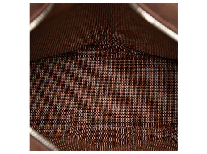 Hermès Brown Canvas Herline PM Marrone - vista 4