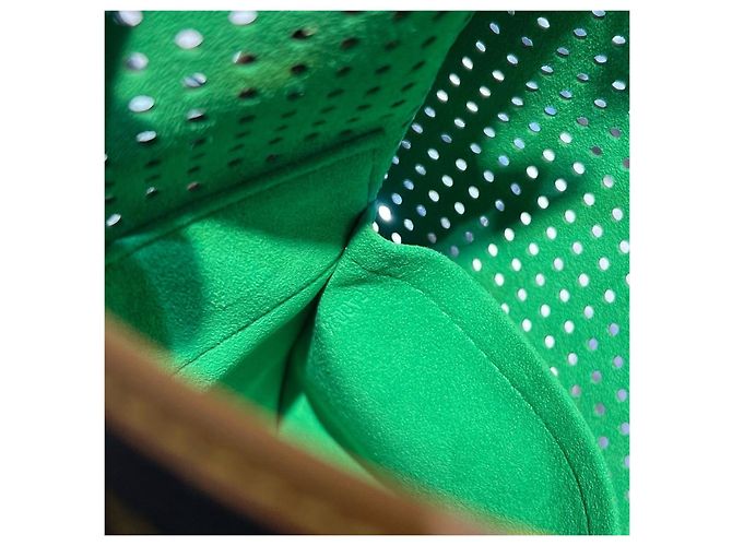 Louis Vuitton Borsa a Tracolla Evelyn Marrone Verde - vista 7