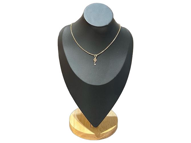 Hermès Collar Gambade en Oro Rosa y Diamante Dorado - vista 2