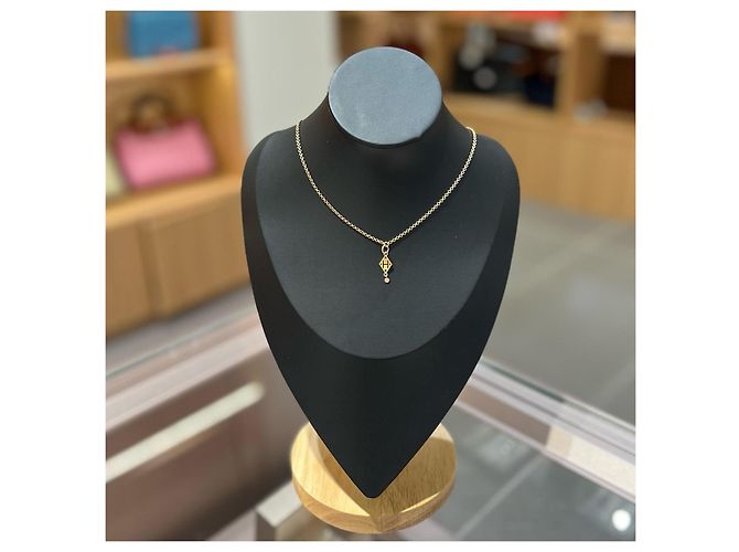 Hermès Collar Gambade en Oro Rosa y Diamante Dorado - vista 3