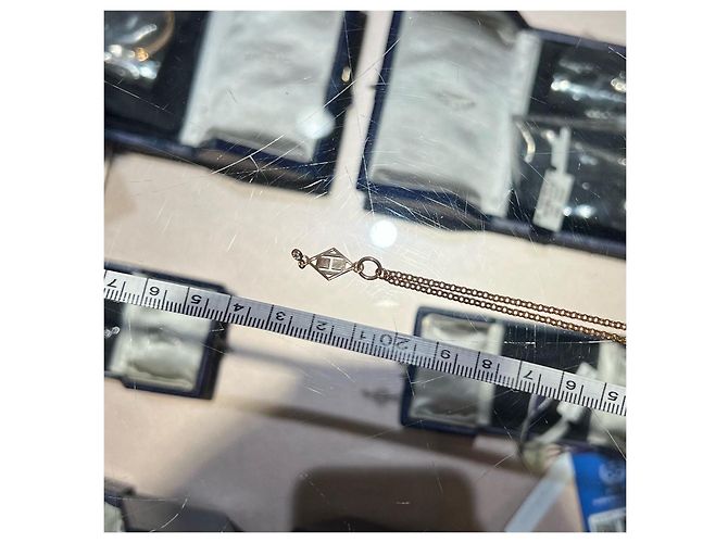 Hermès Collar Gambade en Oro Rosa y Diamante Dorado - vista 5
