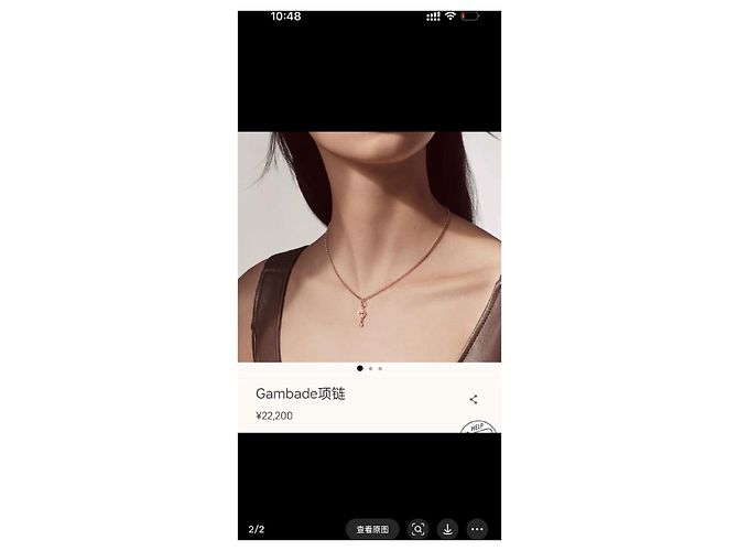 Hermès Collar Gambade en Oro Rosa y Diamante Dorado - vista 6