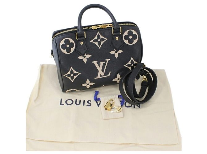 Borsa Louis Vuitton Speedy Bandoulière 25 Nero - vista 18