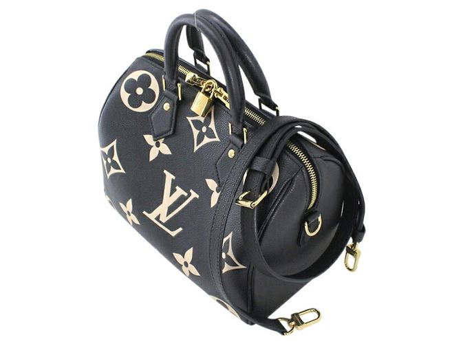 Borsa Louis Vuitton Speedy Bandoulière 25 Nero - vista 2