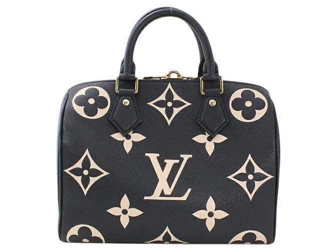 Borsa Louis Vuitton Speedy Bandoulière 25 Nero - vista 3