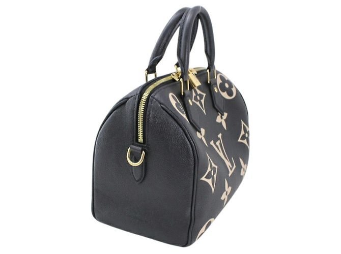 Borsa Louis Vuitton Speedy Bandoulière 25 Nero - vista 4