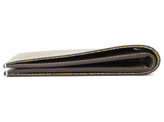 Cartera bi-fold de cuero Epsom Hermès Gris Gris pardo - vista 5
