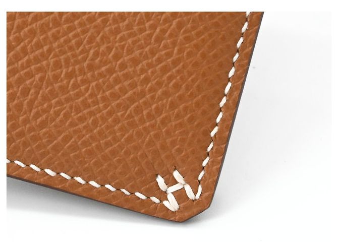 Hermès Portafoglio bi-fold compatto Sellier Hermes Marrone - vista 15
