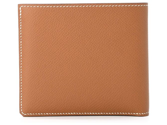 Hermès Portafoglio bi-fold compatto Sellier Hermes Marrone - vista 3