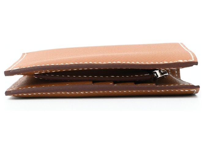 Hermès Portafoglio bi-fold compatto Sellier Hermes Marrone - vista 6
