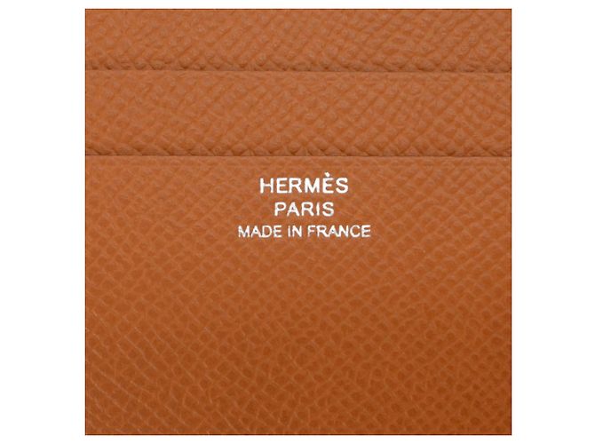 Hermès Portafoglio bi-fold compatto Sellier Hermes Marrone - vista 8