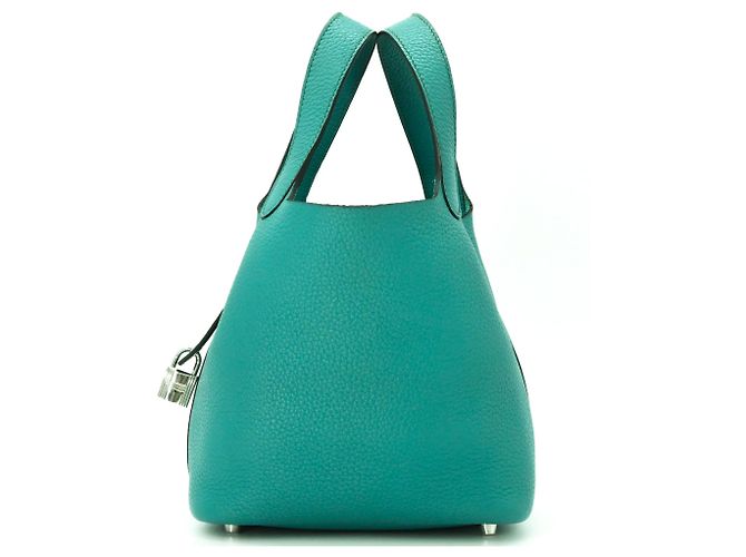 Hermès Borsa Hermes Picotin Lock PM in verde Malachite - vista 4