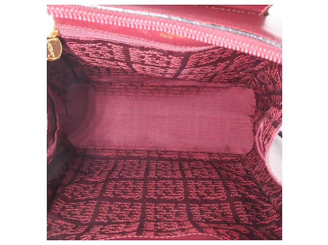 Cartier Must Line Lederrucksack Bordeaux - Ansicht 8