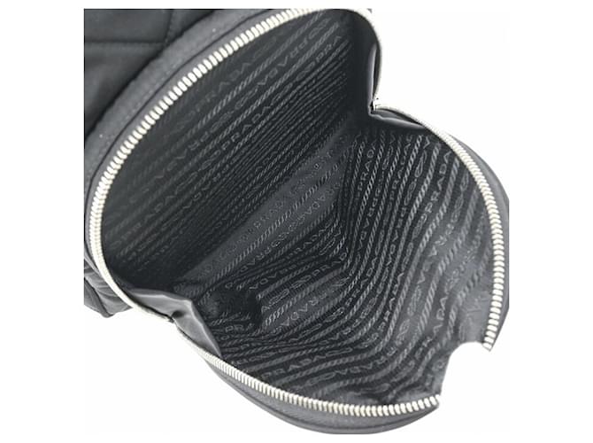 Zaino Prada Triangle per donna Nero Bianco - vista 11