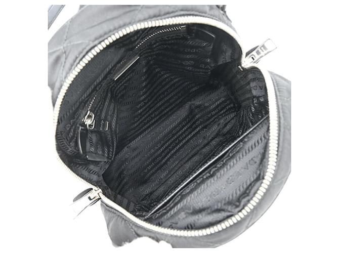 Zaino Prada Triangle per donna Nero Bianco - vista 12