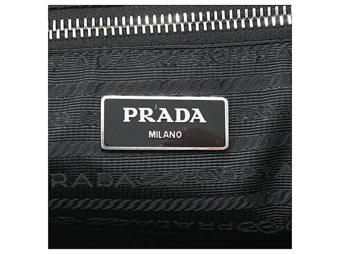 Zaino Prada Triangle per donna Nero Bianco - vista 14