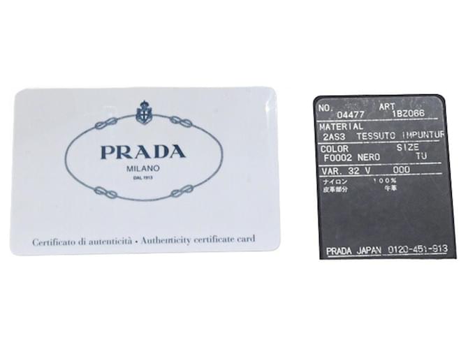 Zaino Prada Triangle per donna Nero Bianco - vista 16