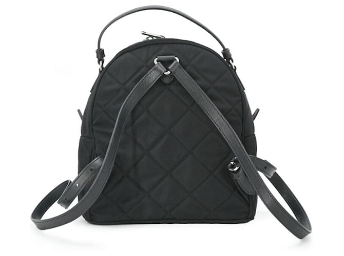 Zaino Prada Triangle per donna Nero Bianco - vista 3