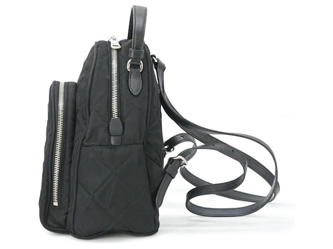 Zaino Prada Triangle per donna Nero Bianco - vista 4