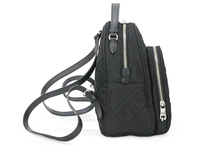 Zaino Prada Triangle per donna Nero Bianco - vista 5
