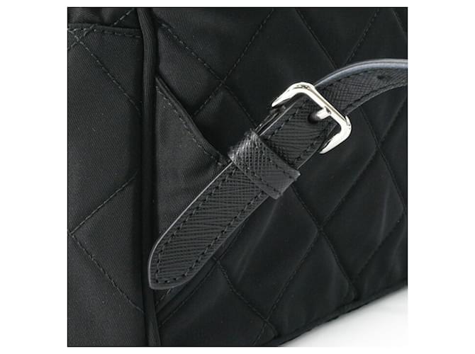 Zaino Prada Triangle per donna Nero Bianco - vista 8