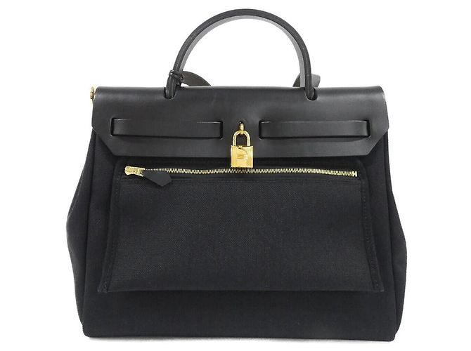 Hermès Borsa Hermes Herbag Zip PM Nero - vista 2