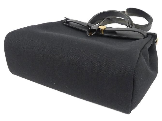 Hermès Borsa Hermes Herbag Zip PM Nero - vista 3
