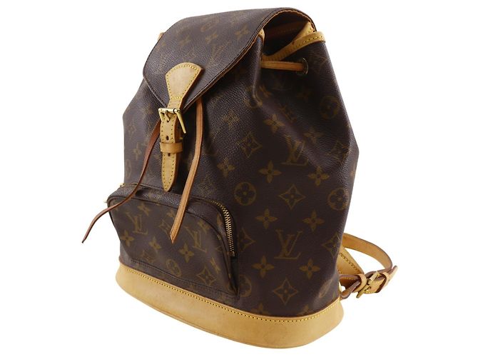 Louis Vuitton Montsouris Monogram MM Marrone - vista 3