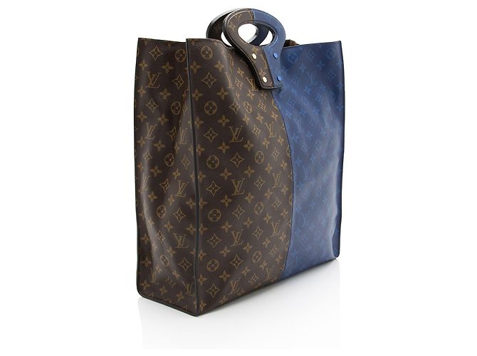 Louis Vuitton Split Monogram Eclipse Canvas N/S Tote Blue - view 2