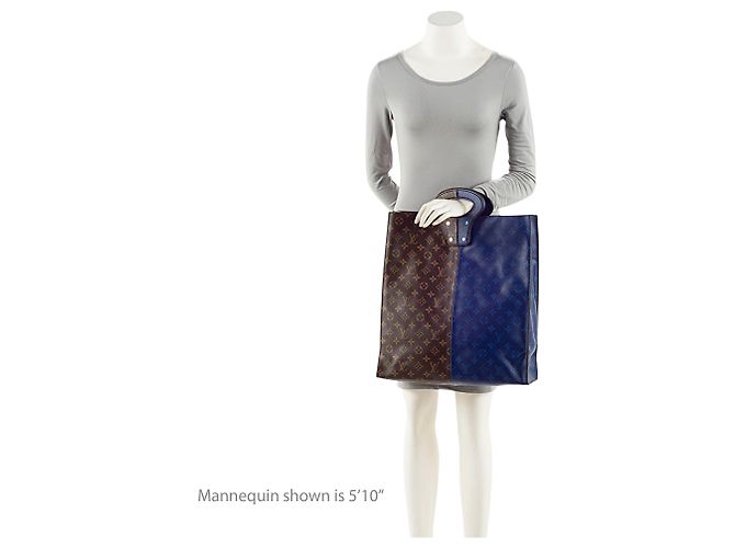 Louis Vuitton Split Monogram Eclipse Canvas N/S Tote Blue - view 5