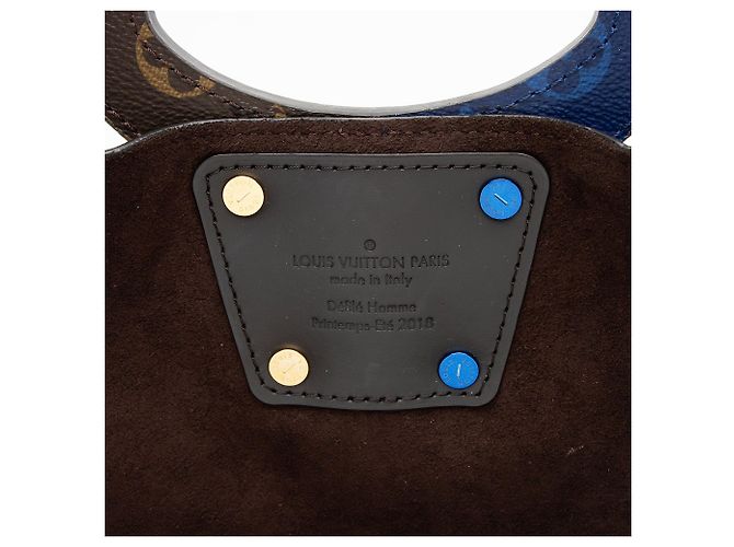 Louis Vuitton Split Monogram Eclipse Canvas N/S Tote Blue - view 8