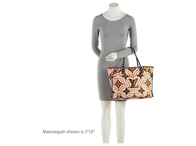 Tote Louis Vuitton Limited Edition Monogram Crafty Neverfull MM Nero - vista 5