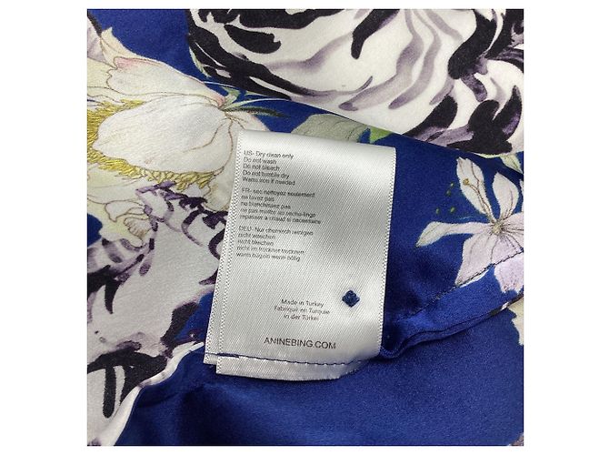 Camicia Blair in seta blu Anine Bing - vista 7