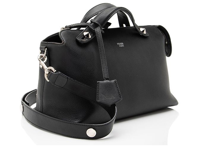Fendi Boston Small By The Way aus Kalbsleder Schwarz - Ansicht 2
