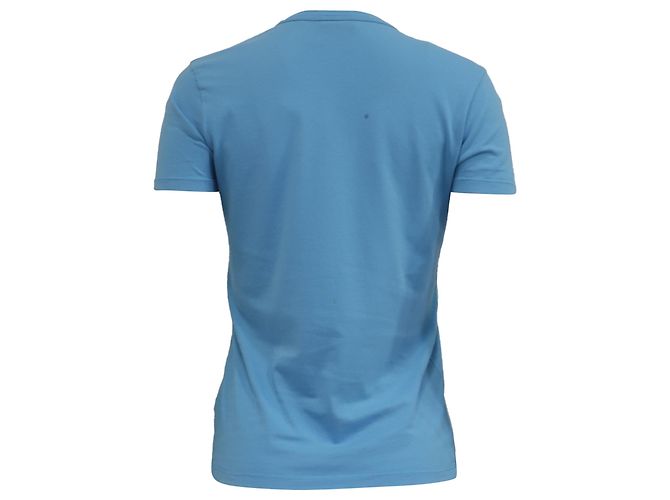 Jacquemus Le T-Shirt Brode Logo-Embroidered T-Shirt en algodón azul claro - vista 4