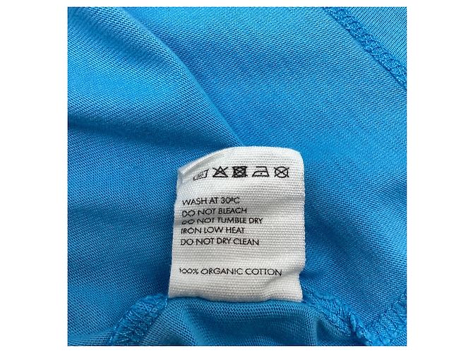 Jacquemus Le T-Shirt Brode Logo-Embroidered T-Shirt en algodón azul claro - vista 7