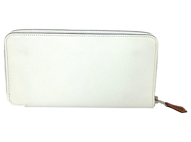 Hermès Hermes Evercolor Silk'In Classique Long Wallet Weiß - Ansicht 2