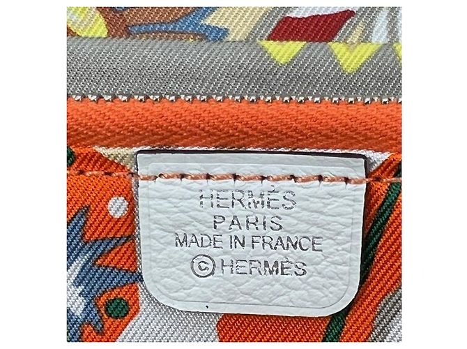 Hermès Hermes Evercolor Silk'In Classique Long Wallet Weiß - Ansicht 8