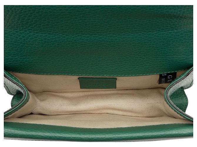 Piccola borsa a tracolla Dionysus in pelle e cristalli Gucci Verde - vista 7