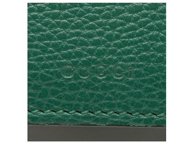 Piccola borsa a tracolla Dionysus in pelle e cristalli Gucci Verde - vista 9