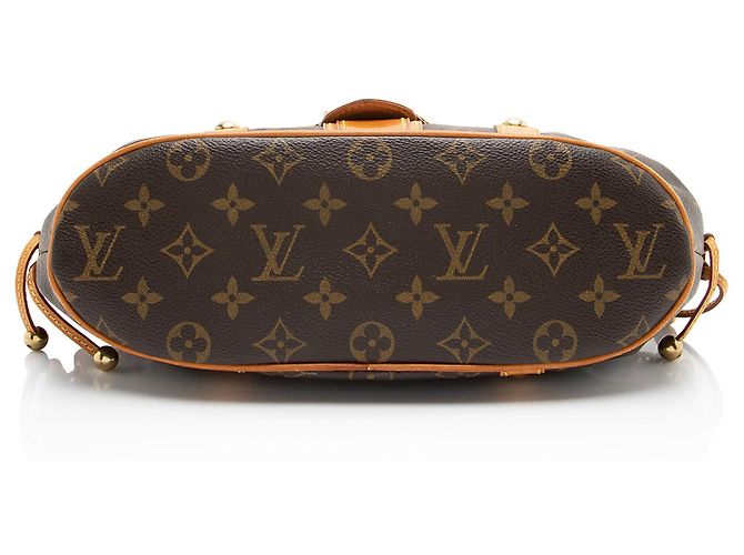 Louis Vuitton Vintage Limited Edition Monogram Canvas Theda GM Satchel Marrone - vista 4