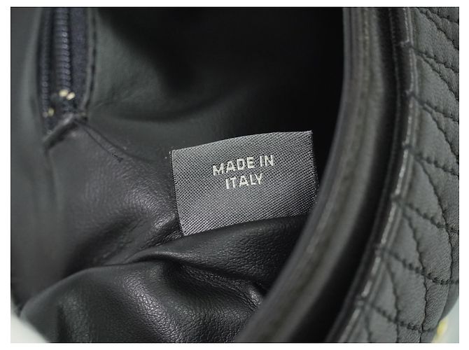 Bally Vintage Chain Pelle Trapuntata Nero - vista 4