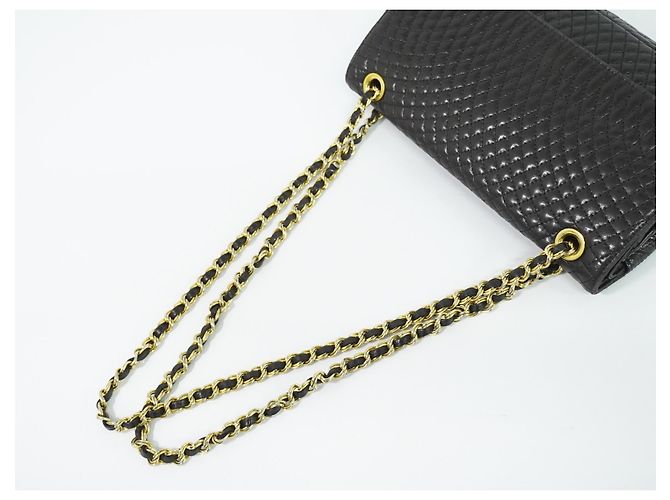 Bally Vintage Chain Pelle Trapuntata Nero - vista 6