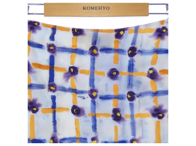 Falda de seda Marni Azul - vista 6