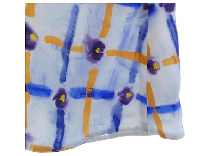 Falda de seda Marni Azul - vista 7